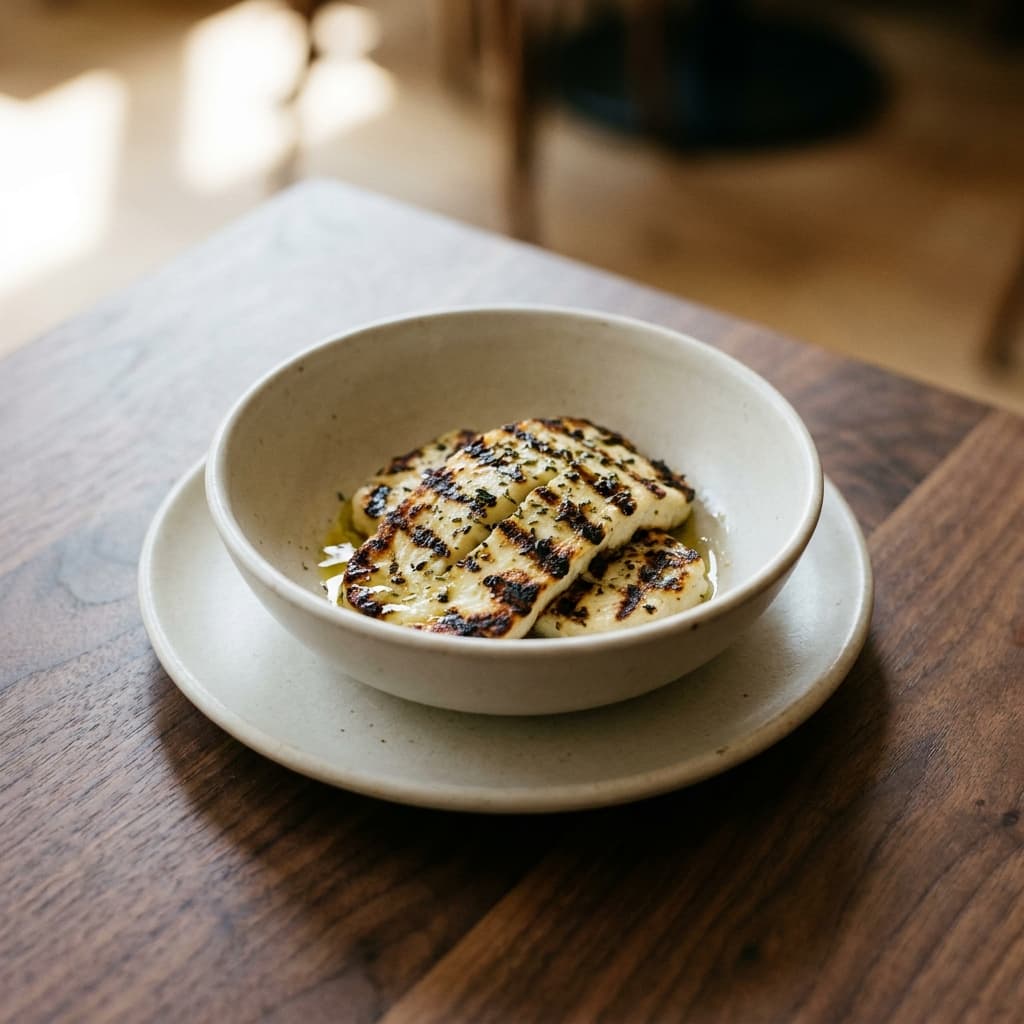 Grilled halloumi