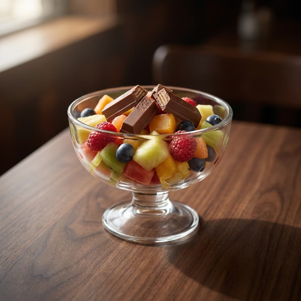 KitKat fruit salad
