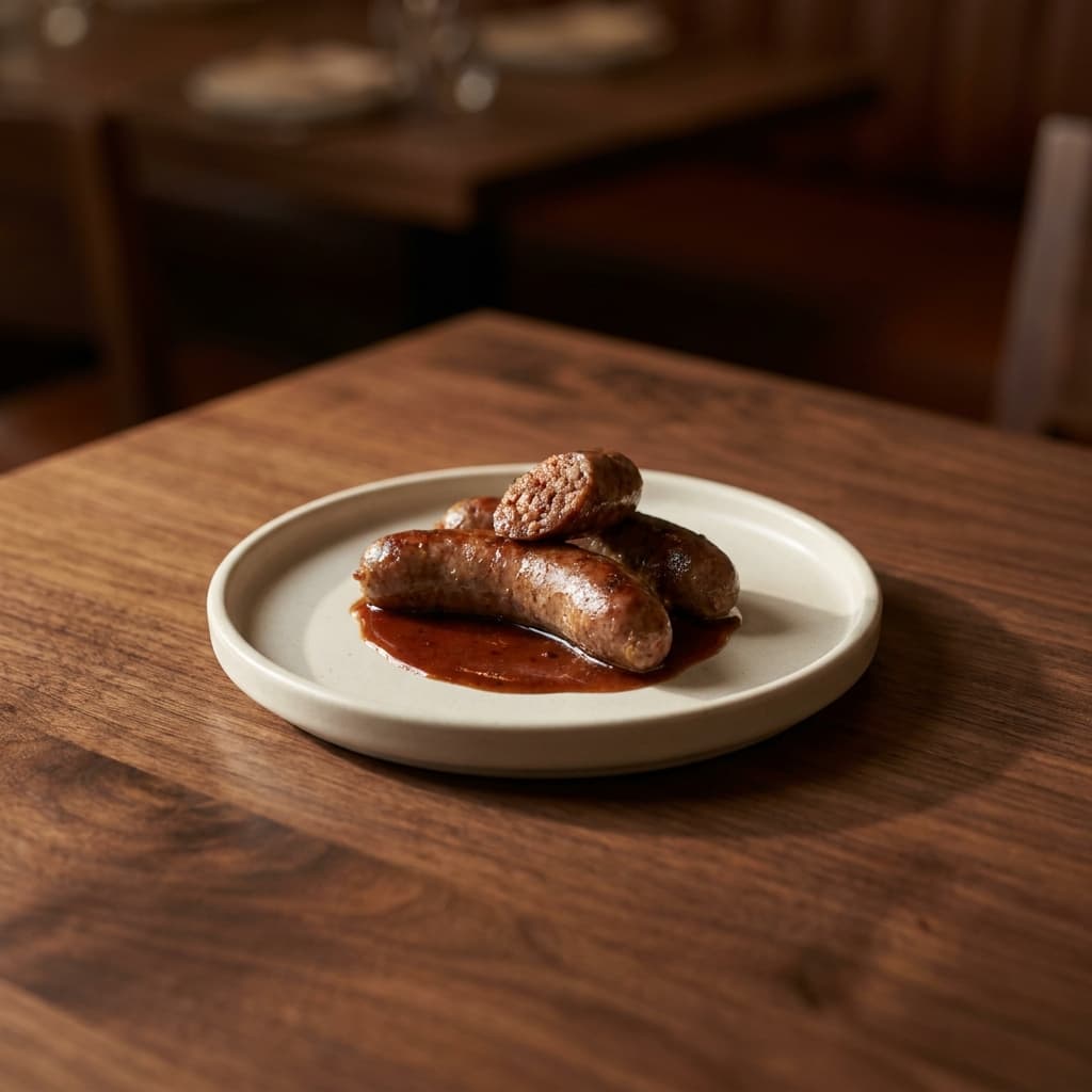 Makanek with Pomegranate Molasses