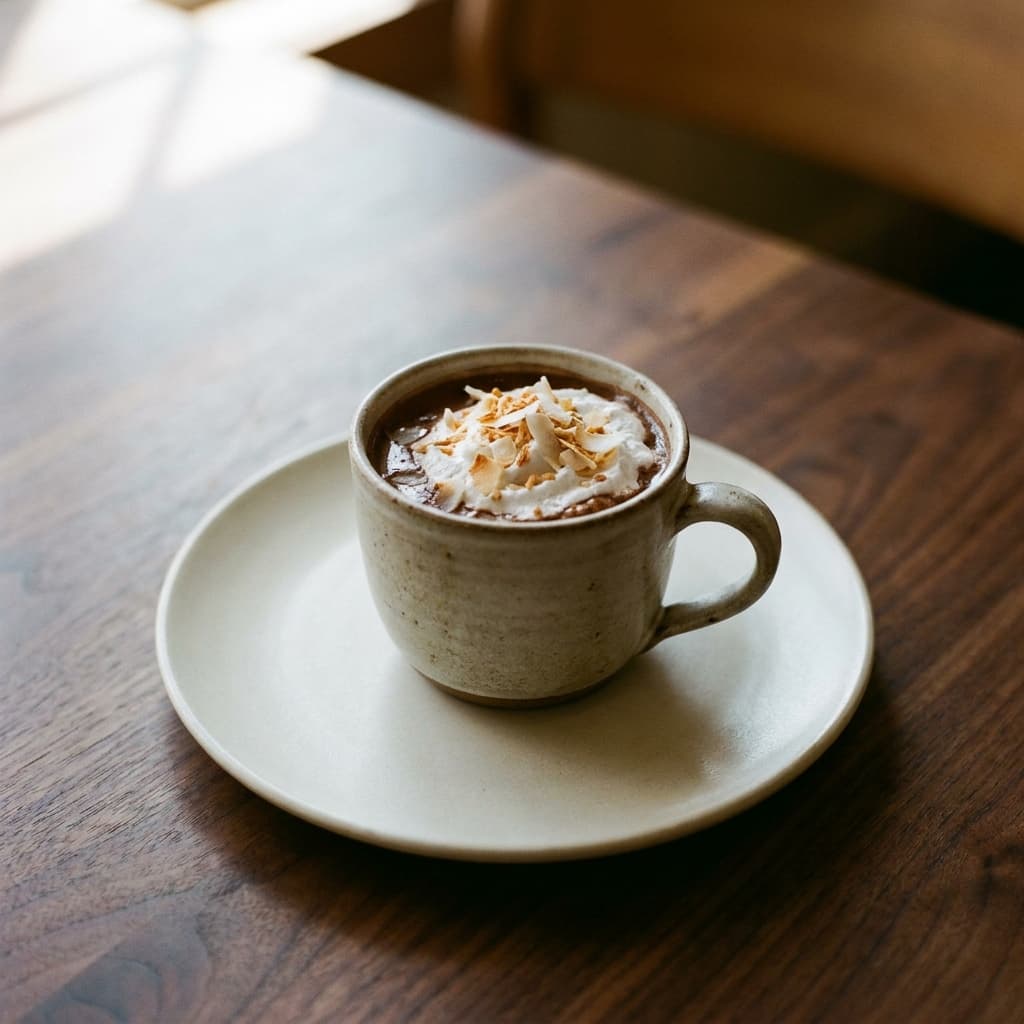 Coconut hot chocolate
