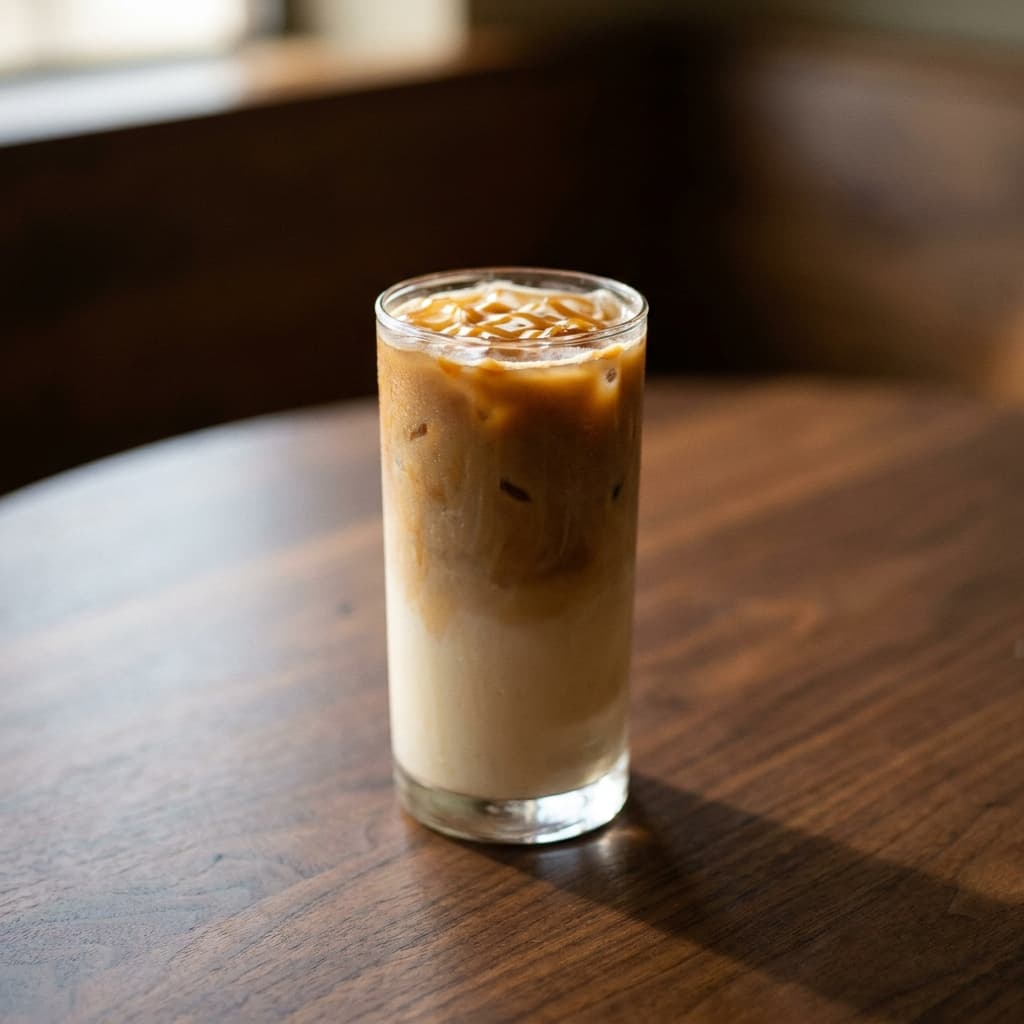 Iced coffee caramel
