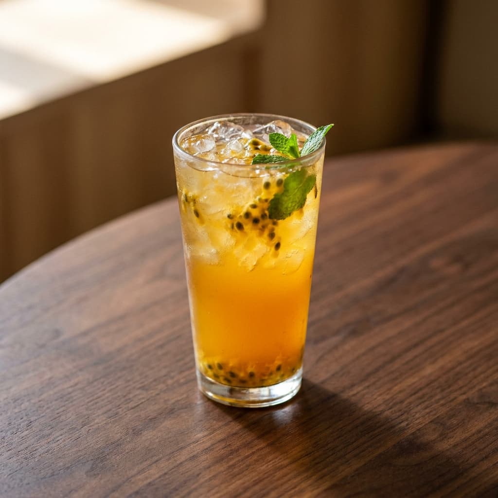 Passion fruit iced tea
