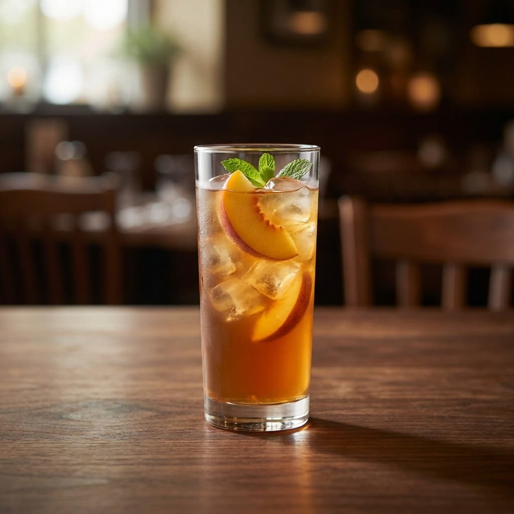 Peach iced tea