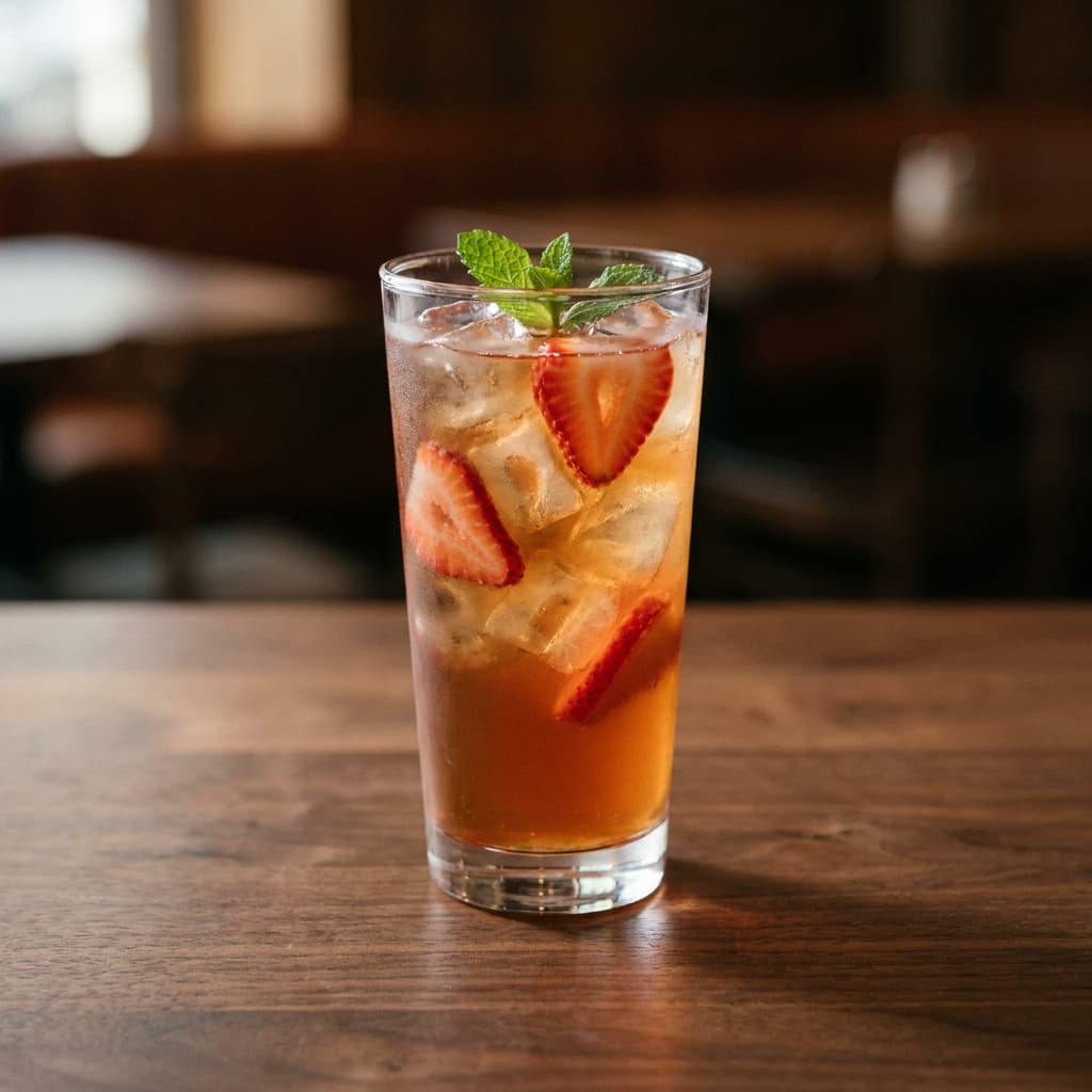 Strawberry iced tea