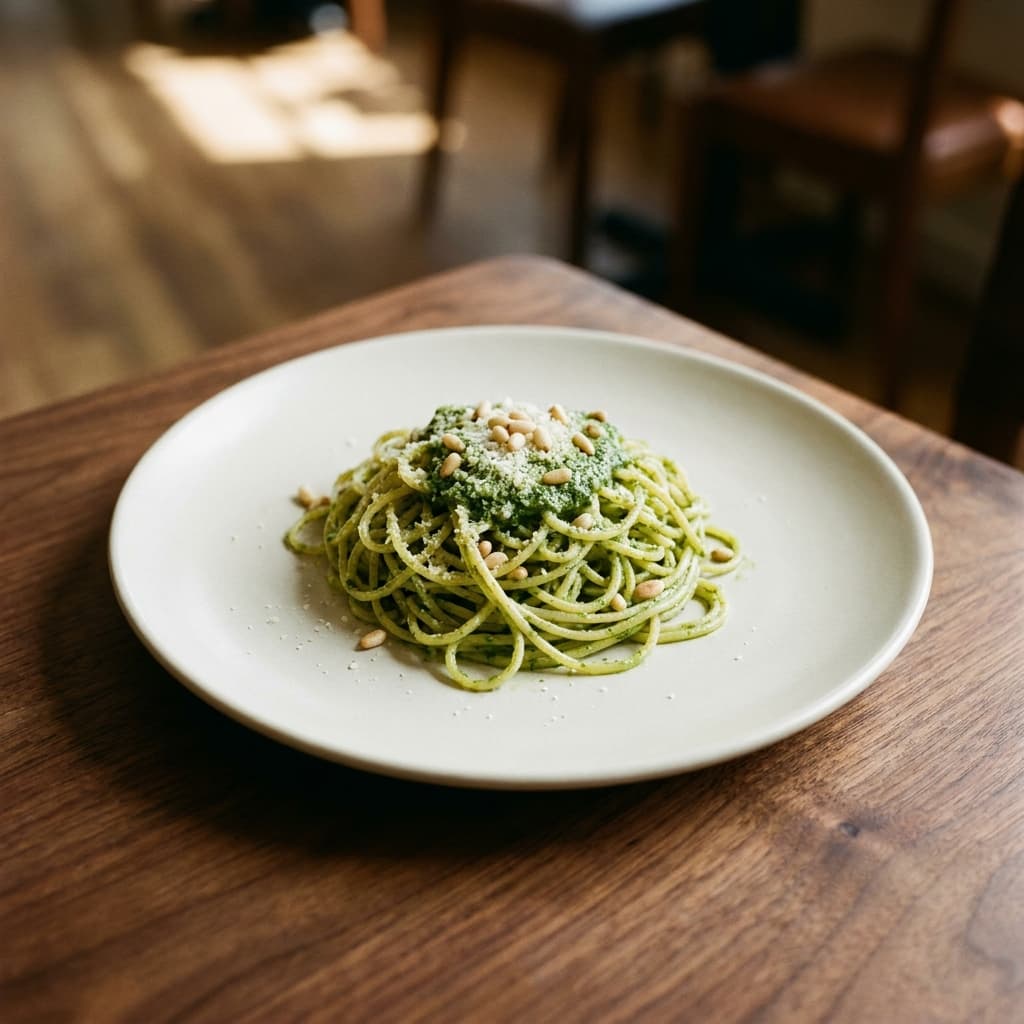 Pesto spaghetti
