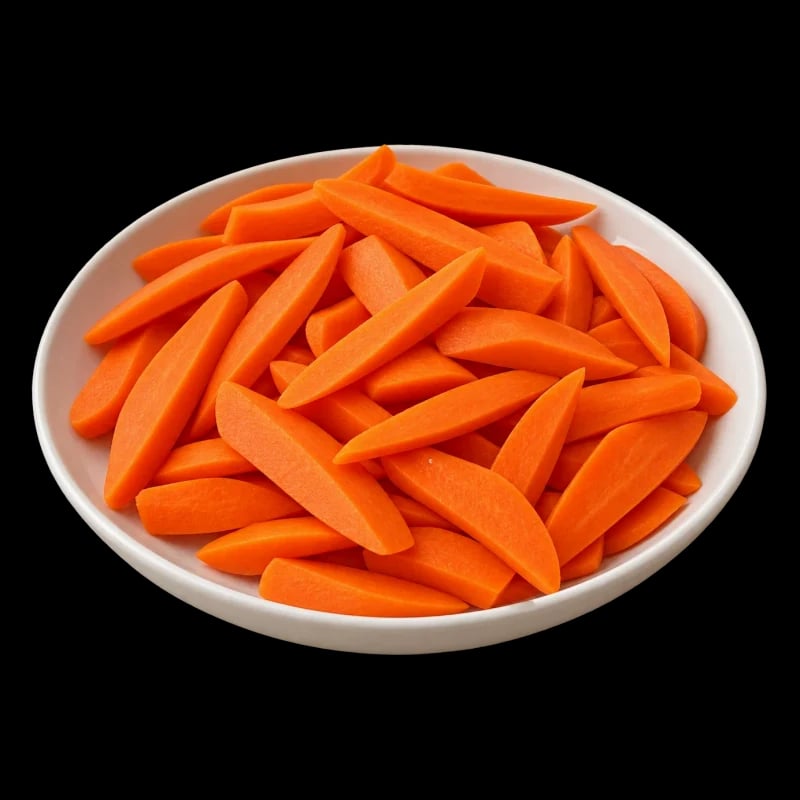 Sliced Carrot Plate
